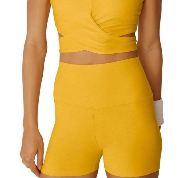 Beyond Yoga Spacedye All For Run Short in Sunflower Heather Size XL NWT - Picture 1 of 5